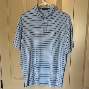 Polo by Ralph Lauren Light Blue Striped Polo Shirt